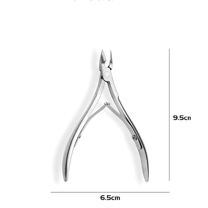 Stainless Steel Nail Cuticle Scissors Portable Professional  Cutter Clipper Pedicure Trim Eagle Beak Pliers Manicure Nipper