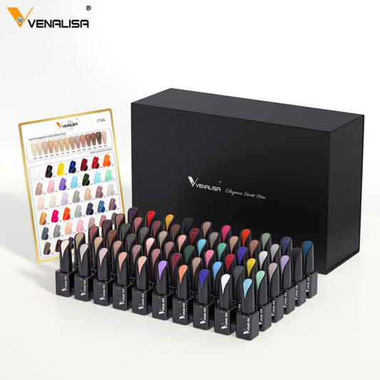 15ml VIP Kit Venalisa Nail Gel Polish Glass Bottle Color On top Jelly Color Gorgeous Color Full Coverage Gel Varnish Pigment