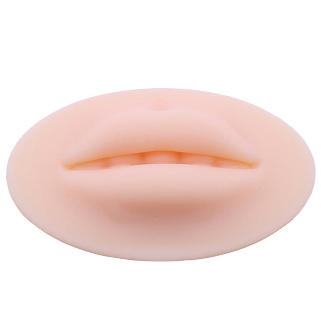 3D Face Tattoo Practice Silicone Fake Skins Practice 1pc Microblading Practice Skin for Face Eyebrows Lips for Tattoo Beginners