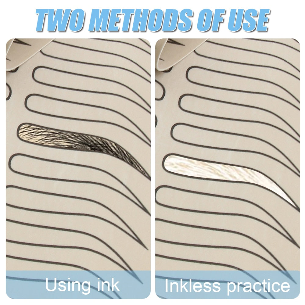 3/5/10/15/20PCS Eyebrow Tattoo Skin Latex Practice Microblading Practice Skin Tattoo Skin Practice Sheet Special Eyebrow Designs