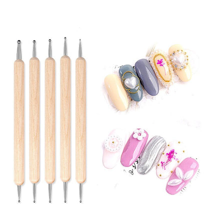 20Pcs/Set Nail Brush For Manicure Gel Brush For Nail Art Acrylic Liquid Accessories Professional Powder Carving Gel Brushes Pens