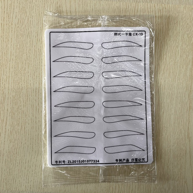3D Face Tattoo Practice Silicone Fake Skins Practice 1pc Microblading Practice Skin for Face Eyebrows Lips for Tattoo Beginners