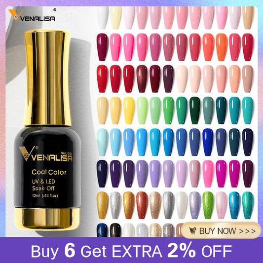 ref 1102- 1112 top base primer Venalisa Nail Gel Polish 12ml Gorgeous Color Gel Polish Nail Gel Soak Off UV LED Full Coverage Gel Polish Nail Lacquer Varnish