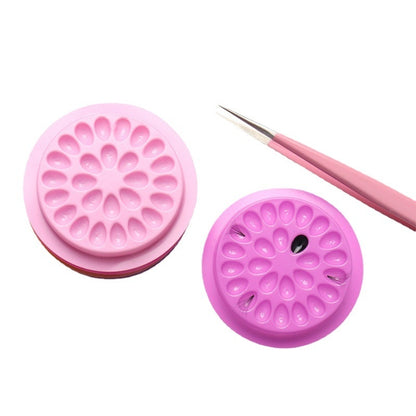 10 pièces support de support de colle pour cils Extension de cils fournitures palette adhésive joint en plastique cils tampons de colle outil de maquillage