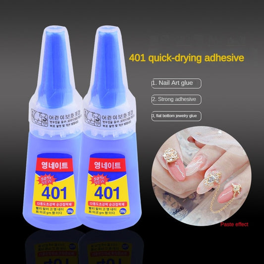 لاصق الأظافر 401 ملصقات الأظافر ، لاصق خاص ، حجر الراين ، الحمام ، متين وسريع الالتصاق  Adhésif pour ongles 401 autocollants pour ongles pour manucure, adhésif spécial, strass, bain, collage durable et rapide