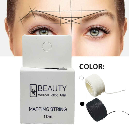 Mapping Pre-ink String for Microblading Eyebow Make Up Dyeing Liners Thread Semi Permanent Positioning Eyebrow Measuring Tool