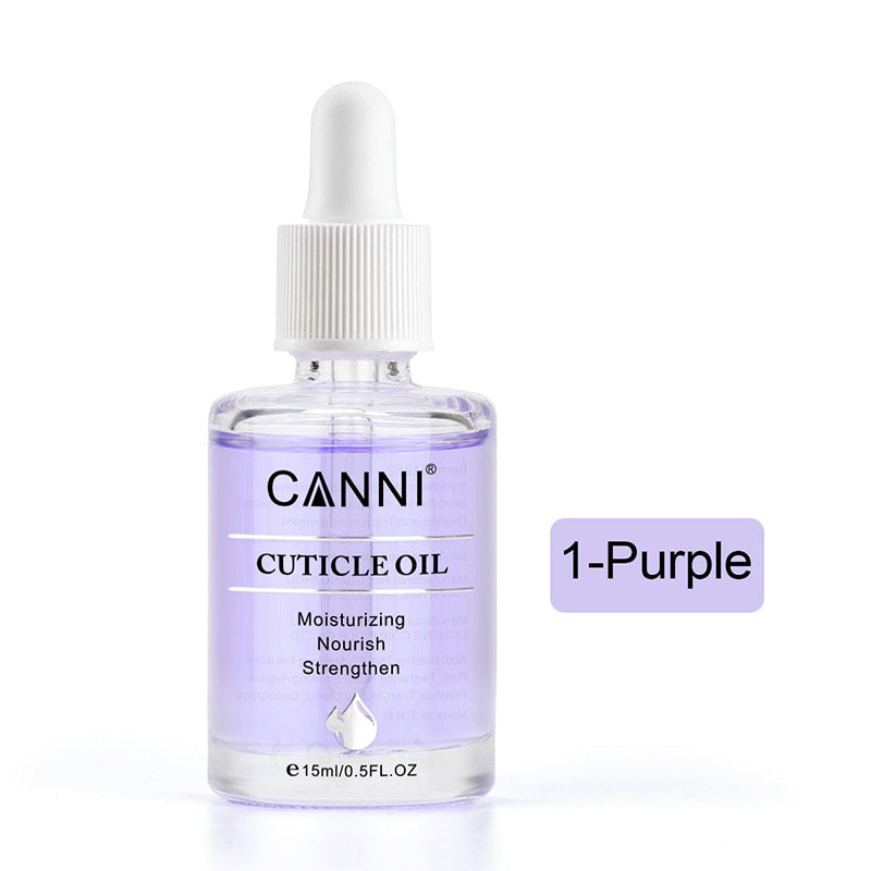 15ml CANNI Cuticle Oil Nail Gel Polish Manicure Nail Skin Care Moisturizing Nourish Strengthen for Gel Nail Cuticle Softener