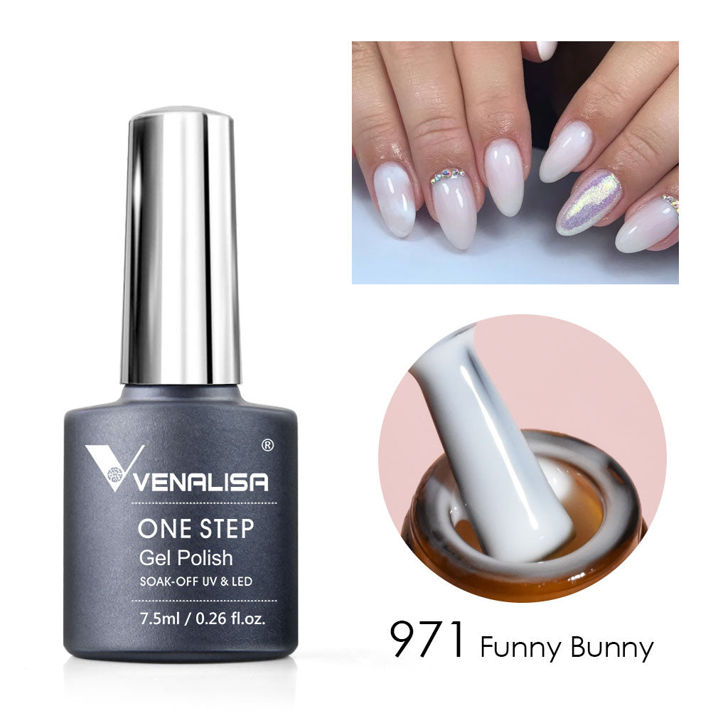 Venalisa 7.5 ml One Step Gel Polish Conception d'art d'ongle de haute qualité pour manucure Gel UV Soak Off Vernis à ongles