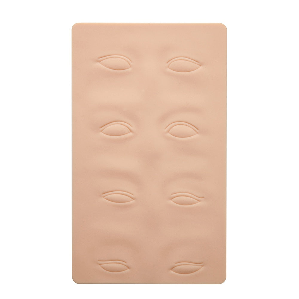 3D Face Tattoo Practice Silicone Fake Skins Practice 1pc Microblading Practice Skin for Face Eyebrows Lips for Tattoo Beginners