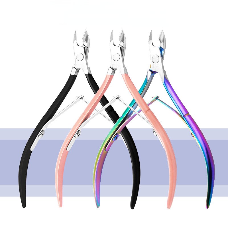 Stainless Steel Nail Cuticle Scissors Portable Professional  Cutter Clipper Pedicure Trim Eagle Beak Pliers Manicure Nipper