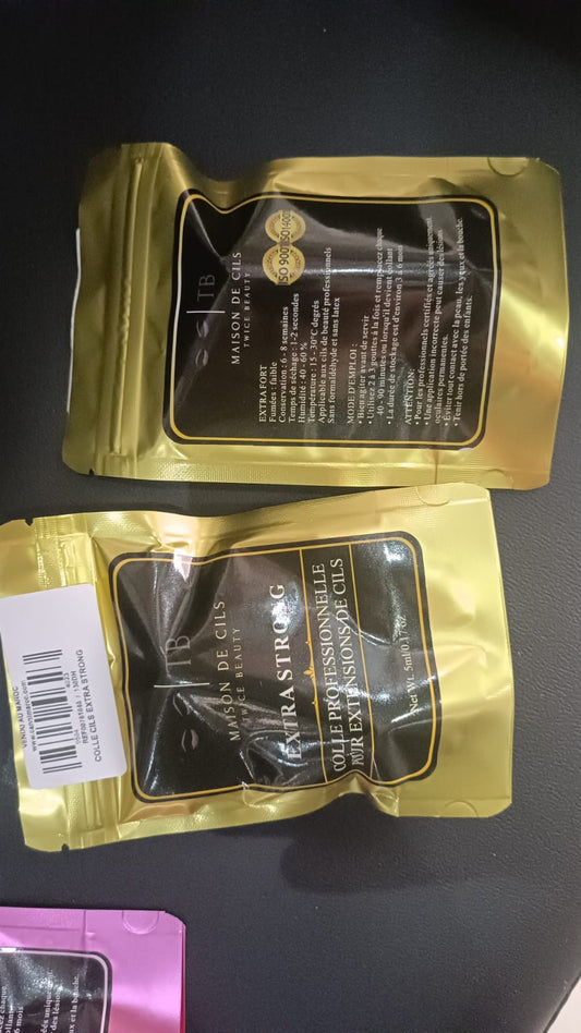 COLLE PERMANENTE MAISON DE CILS 1-2S temps de séchage colle à cils pour Extension de cils adhésif noir Super colle naturellement rétention individuelle longue durée