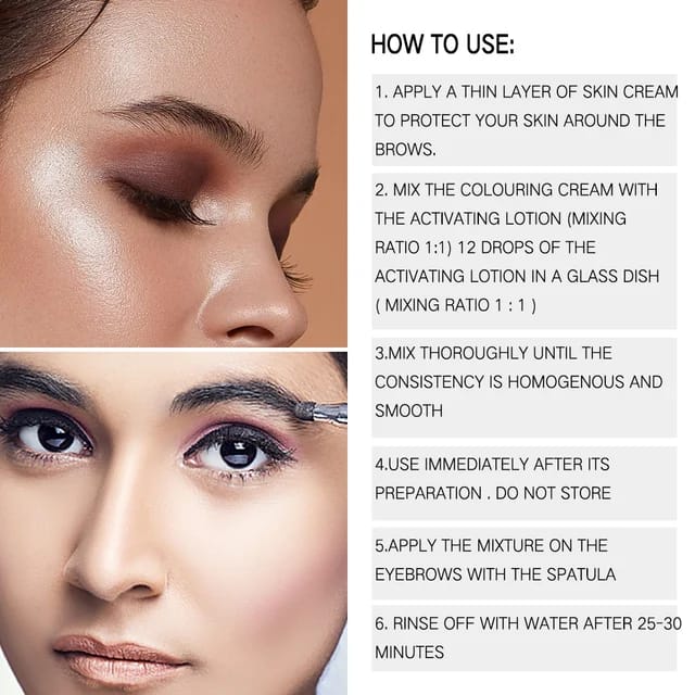 صبغة احترافية للحواجب والرموش شبه دائمة تدوم 45-60 يومًا ، العلامة التجارية الشهيرة MAISON DE CILS