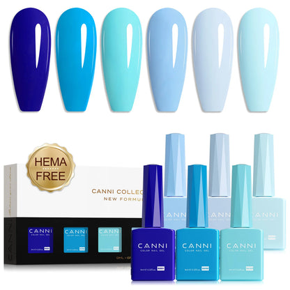 CANNI HEMA TPO FREE 9ml BIAB Colorful Rubber Base Gel UV Construction Quick Builder Nail Gel Polish Kit Self Leveling French Nails