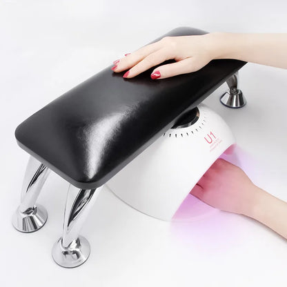 Coussin repose-mains en cuir PU blanc et noir de haute qualité, 1 pièce, pour table de manucure, repose-mains, support pour nail art