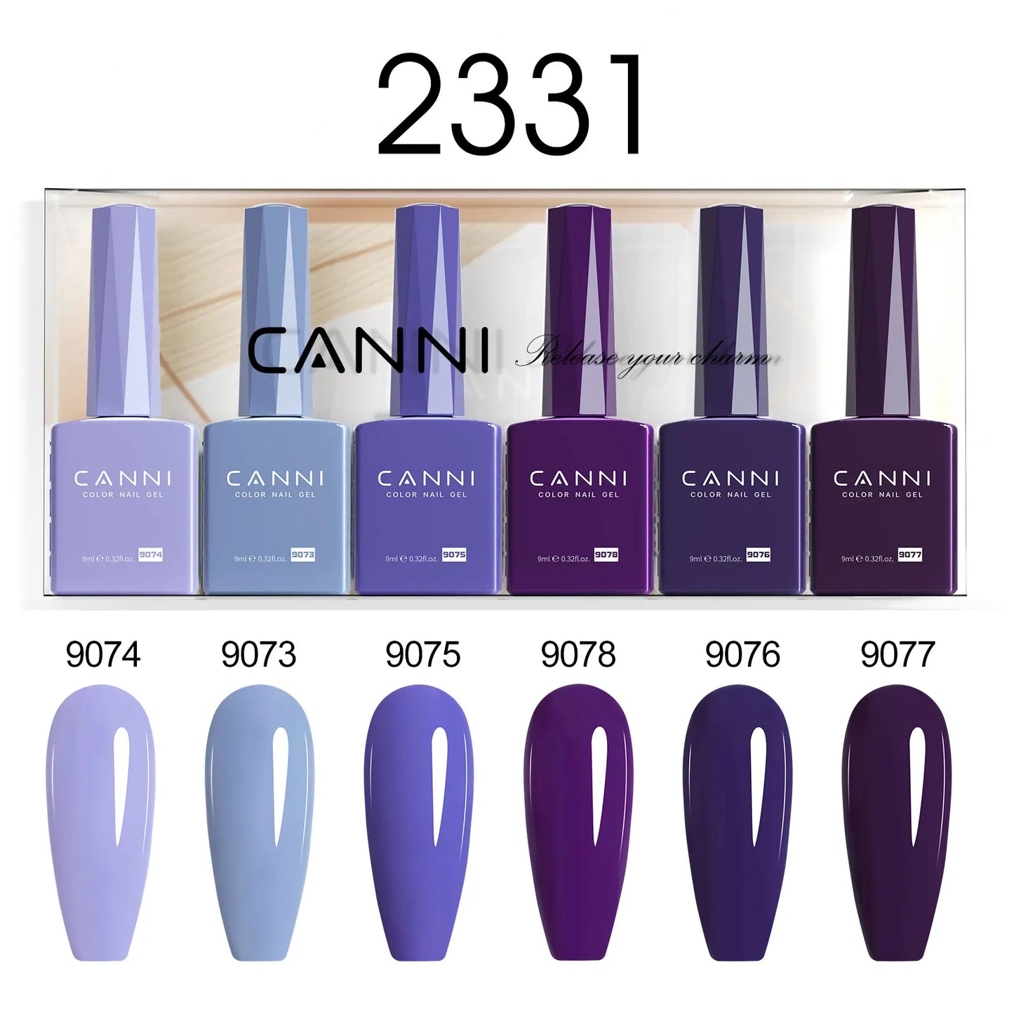 CANNI HEMA TPO FREE 9ml BIAB Colorful Rubber Base Gel UV Construction Quick Builder Nail Gel Polish Kit Self Leveling French Nails