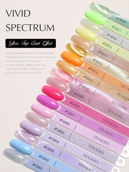 1Set VENALISA V6 Whole Set 10ml HEMA Free TPO Free Vegan Nail Gel Polish Color Display Gel Varnish Nail Maincure Branded Suitcase