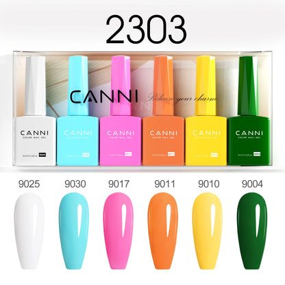 CANNI HEMA TPO FREE 9ml BIAB Colorful Rubber Base Gel UV Construction Quick Builder Nail Gel Polish Kit Self Leveling French Nails
