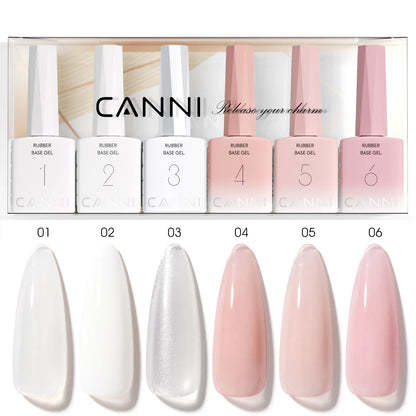 CANNI HEMA TPO FREE 9ml BIAB Colorful Rubber Base Gel UV Construction Quick Builder Nail Gel Polish Kit Self Leveling French Nails