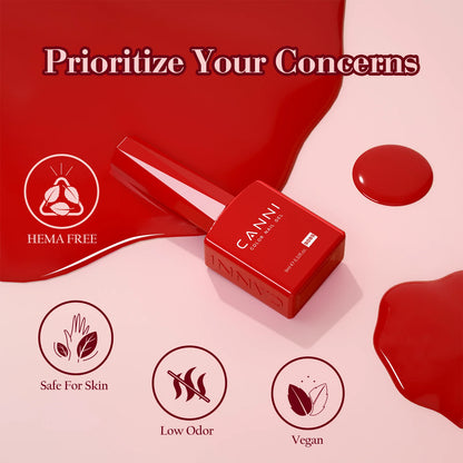 6pcs/kit CANNI HEMA TPO FREE Nail Gel Polish Set Gorgeous Color Semi Permanent Soak off UV LED Gel Nail Varnish Christmas Gift