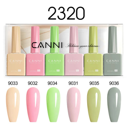 CANNI HEMA TPO FREE 9ml BIAB Colorful Rubber Base Gel UV Construction Quick Builder Nail Gel Polish Kit Self Leveling French Nails