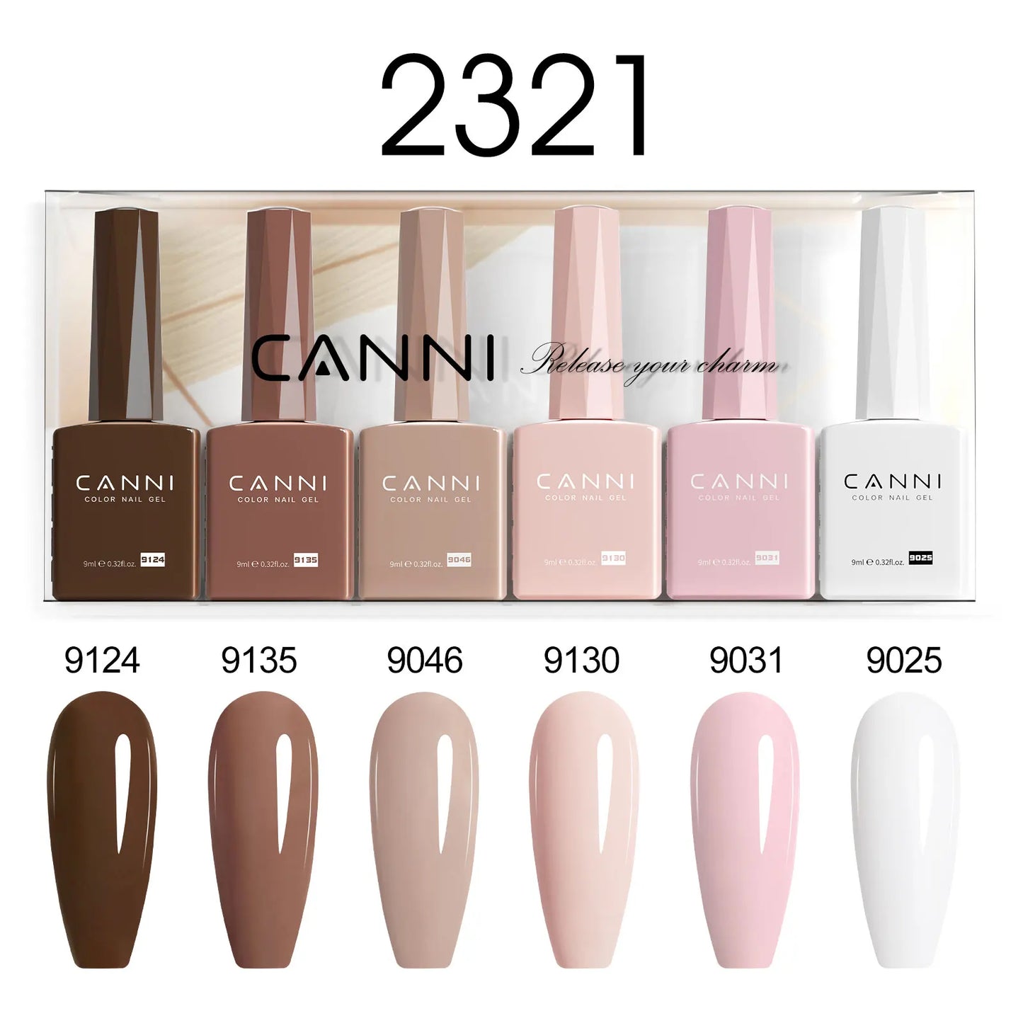 CANNI HEMA TPO FREE 9ml BIAB Colorful Rubber Base Gel UV Construction Quick Builder Nail Gel Polish Kit Self Leveling French Nails