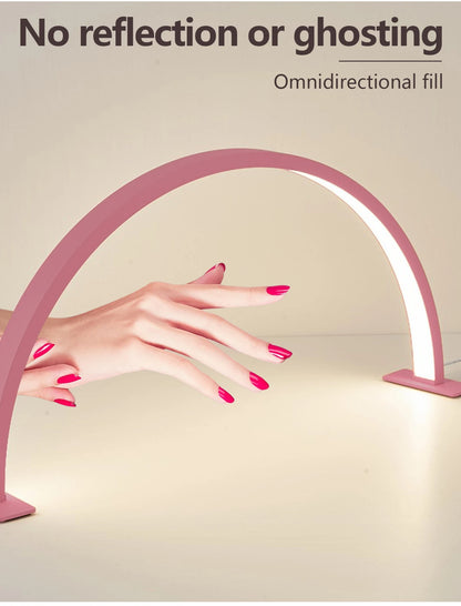Lampe de bureau LED simple en forme de U pour nail art, lampe de beauté pour salon de beauté, soins des ongles