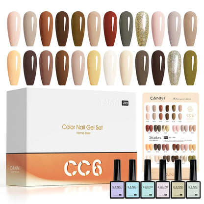 CANNI 30pcs Nail Gel Polish Kit CC Collection FREE TPO/Hema Free Fall Nails  Christmas Gel Varnish Soak Off Semi Permanent Gel Set