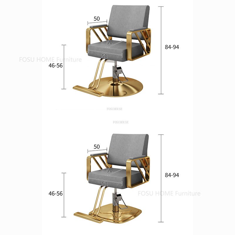 Chaises de coiffure de luxe légères, meubles de Salon simples pour Salon de beauté, chaise pivotante, chaise de coiffure spéciale