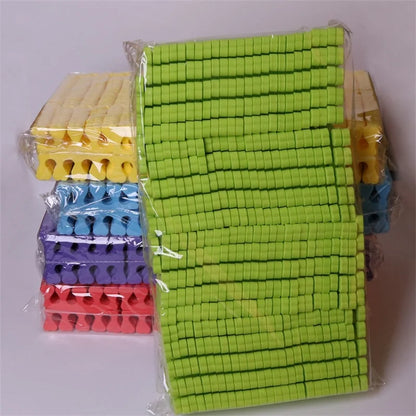 50/100pcs Séparateurs d'orteils en éponge pour vernis à ongles, soins des pieds, manucure, pédicure, nail art