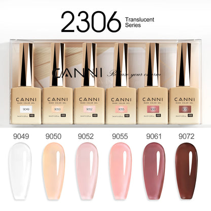 CANNI HEMA TPO FREE 9ml BIAB Colorful Rubber Base Gel UV Construction Quick Builder Nail Gel Polish Kit Self Leveling French Nails