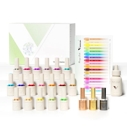 1Set VENALISA V6 Whole Set 10ml HEMA Free TPO Free Vegan Nail Gel Polish Color Display Gel Varnish Nail Maincure Branded Suitcase