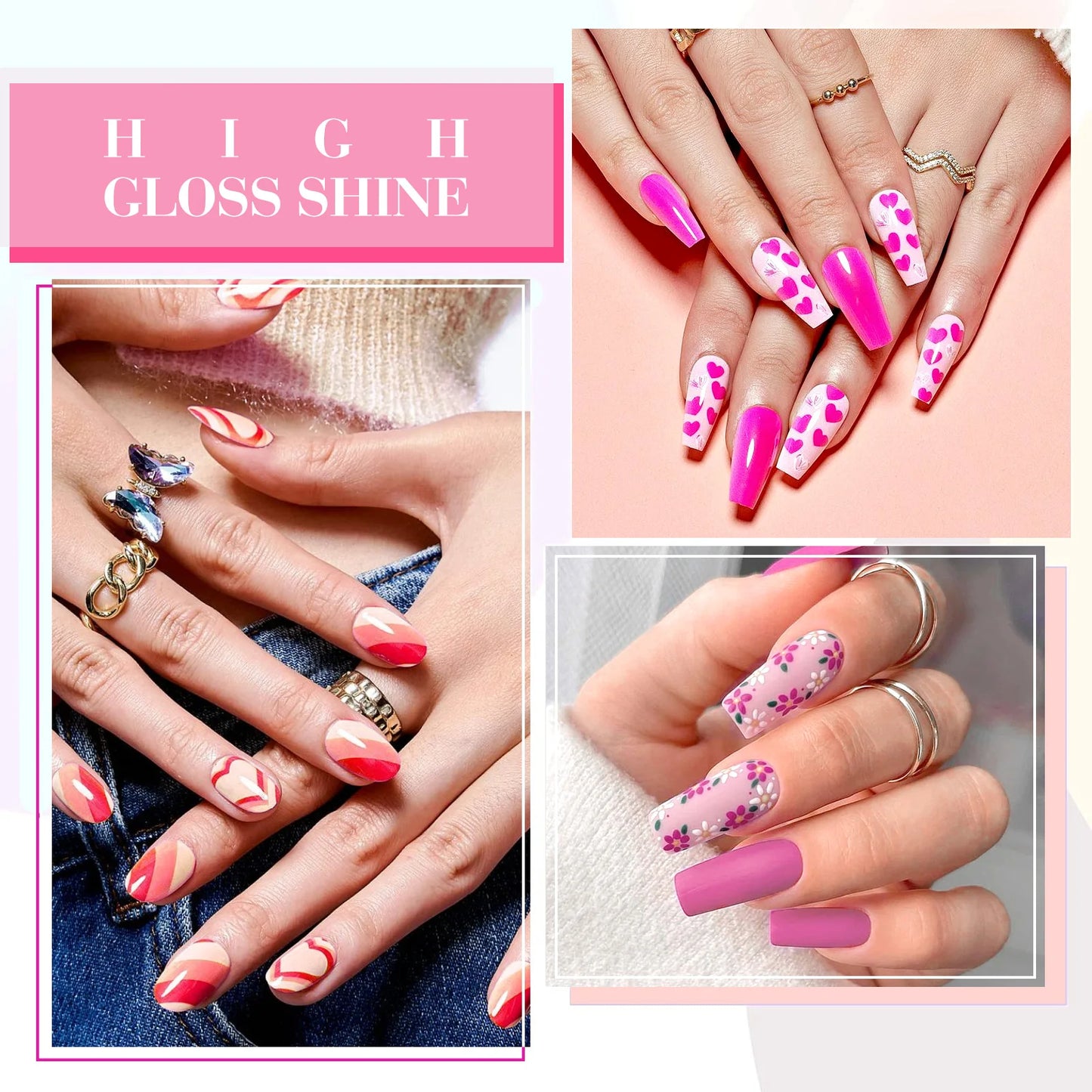 6pcs/kit CANNI HEMA TPO FREE Nail Gel Polish Set Gorgeous Color Semi Permanent Soak off UV LED Gel Nail Varnish Christmas Gift