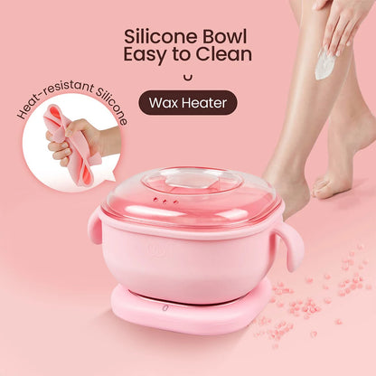 Portable Silicone Wax Warmer 400ML Foldable Wax Heater Hair Removal Wax Machine SPA Body Epilator Paraffin Wax Pot for Travel