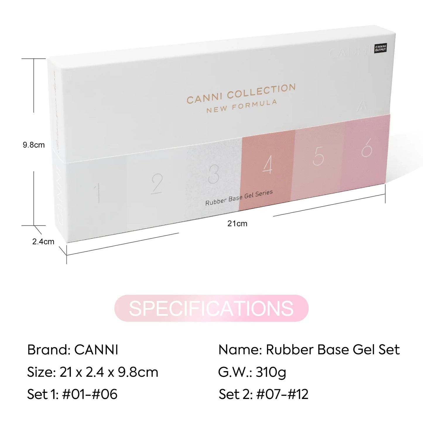 CANNI HEMA TPO FREE 9ml BIAB Colorful Rubber Base Gel UV Construction Quick Builder Nail Gel Polish Kit Self Leveling French Nails