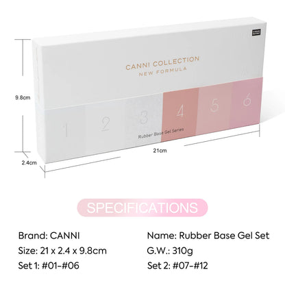 CANNI HEMA TPO FREE 9ml BIAB Colorful Rubber Base Gel UV Construction Quick Builder Nail Gel Polish Kit Self Leveling French Nails