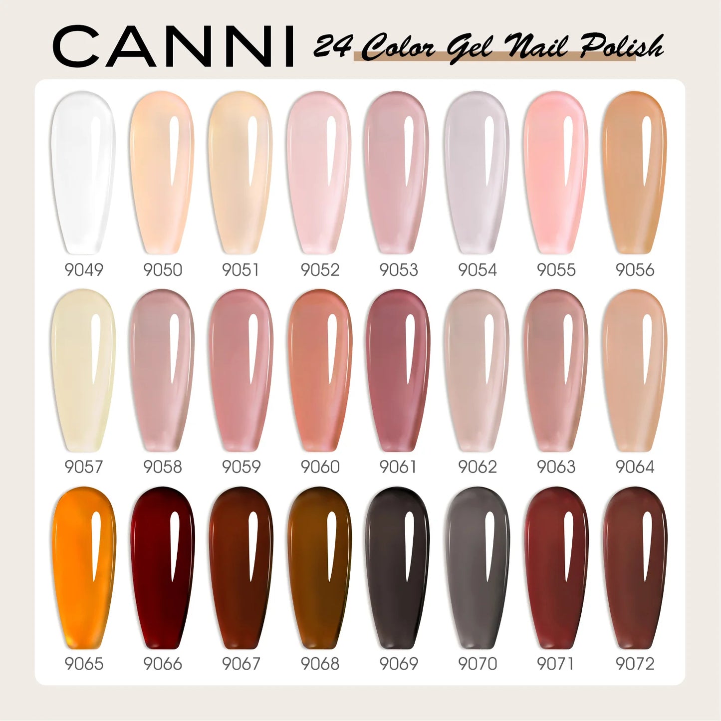 CANNI 30pcs Nail Gel Polish Kit CC Collection FREE TPO/Hema Free Fall Nails  Christmas Gel Varnish Soak Off Semi Permanent Gel Set