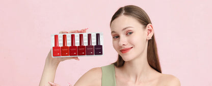 6pcs/kit CANNI HEMA TPO FREE Nail Gel Polish Set Gorgeous Color Semi Permanent Soak off UV LED Gel Nail Varnish Christmas Gift