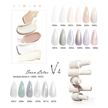 CANNI Hema Free Nail Glue Christmas Decoration Sticker Glue Semi Permanent Soak Off LED UV Nail Gel Polish Red Color Collection