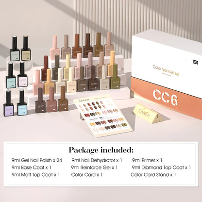 CANNI 30pcs Nail Gel Polish Kit CC Collection FREE TPO/Hema Free Fall Nails  Christmas Gel Varnish Soak Off Semi Permanent Gel Set