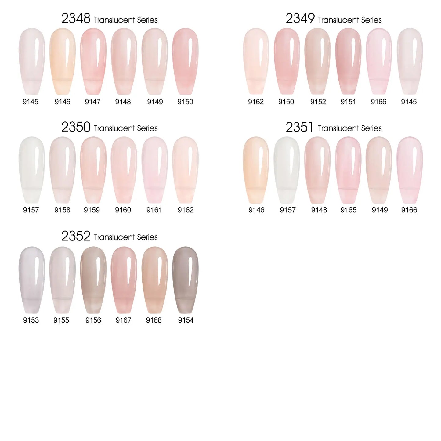 6pcs/kit CANNI HEMA TPO FREE Nail Gel Polish Set Gorgeous Color Semi Permanent Soak off UV LED Gel Nail Varnish Christmas Gift