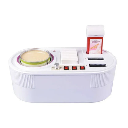 Chauffe-cire professionnel 3 en 1 longue durée, chauffe-cire à la paraffine pour les soins de la peau, double cire