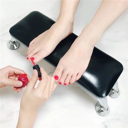 Coussin repose-mains en cuir PU blanc et noir de haute qualité, 1 pièce, pour table de manucure, repose-mains, support pour nail art