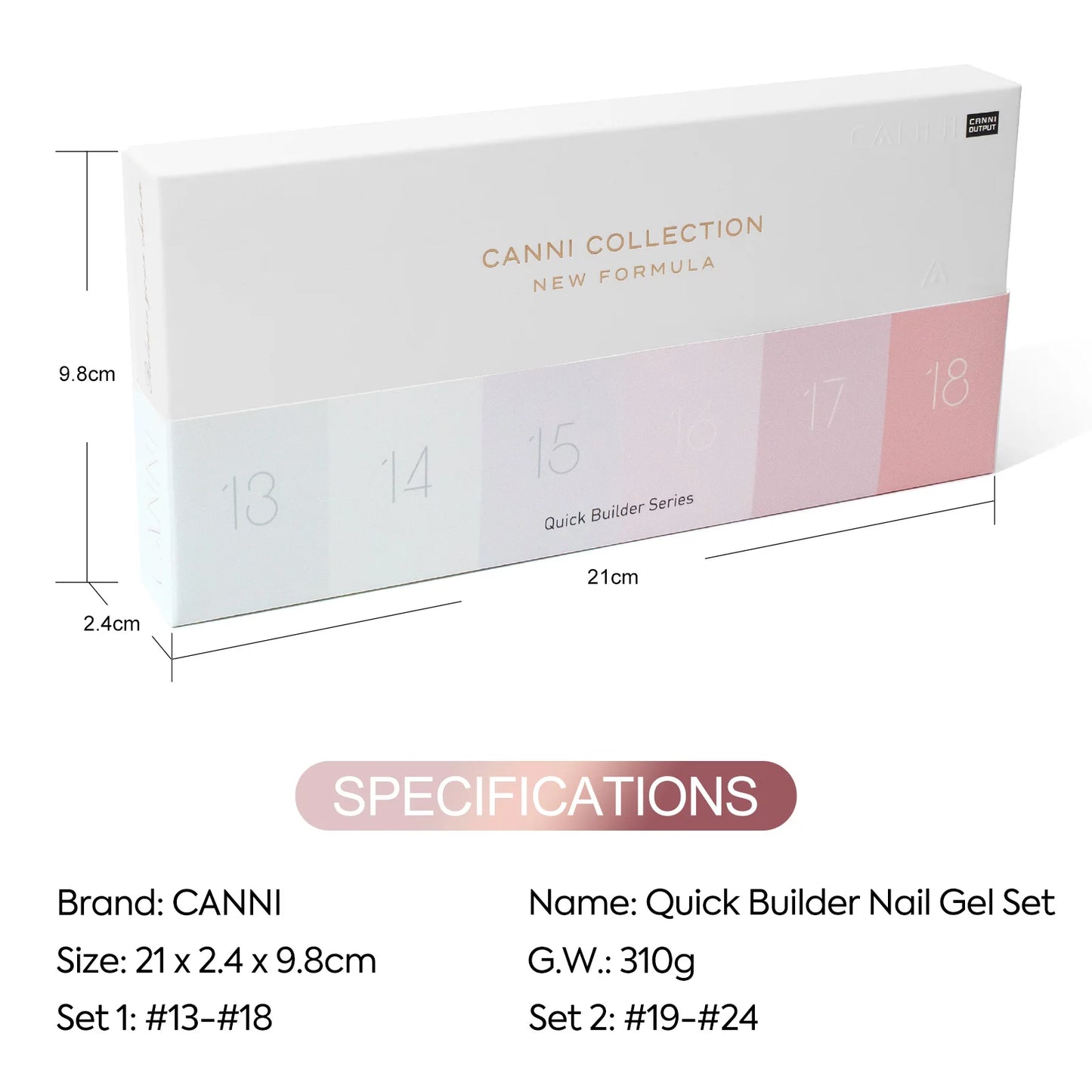 CANNI HEMA TPO FREE 9ml BIAB Colorful Rubber Base Gel UV Construction Quick Builder Nail Gel Polish Kit Self Leveling French Nails