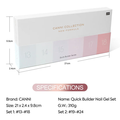 CANNI HEMA TPO FREE 9ml BIAB Colorful Rubber Base Gel UV Construction Quick Builder Nail Gel Polish Kit Self Leveling French Nails