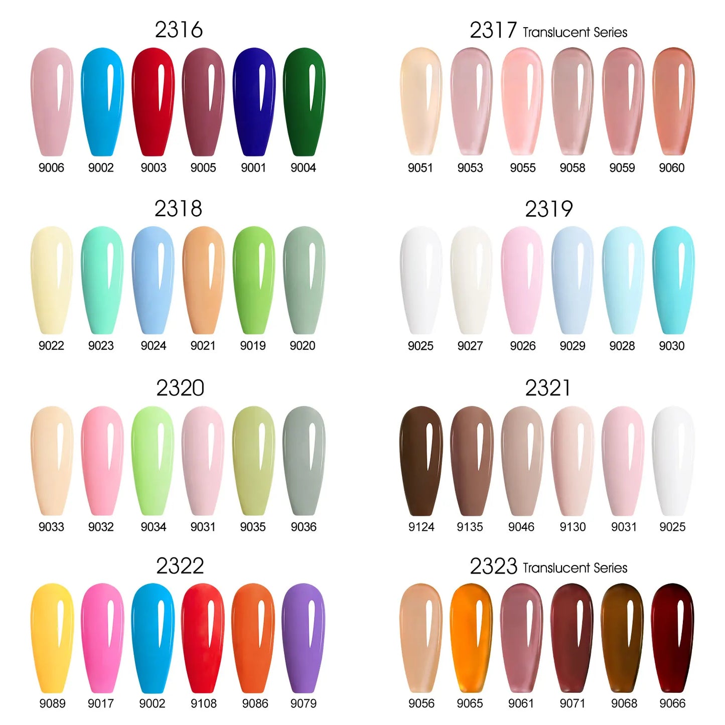 6pcs/kit CANNI HEMA TPO FREE Nail Gel Polish Set Gorgeous Color Semi Permanent Soak off UV LED Gel Nail Varnish Christmas Gift