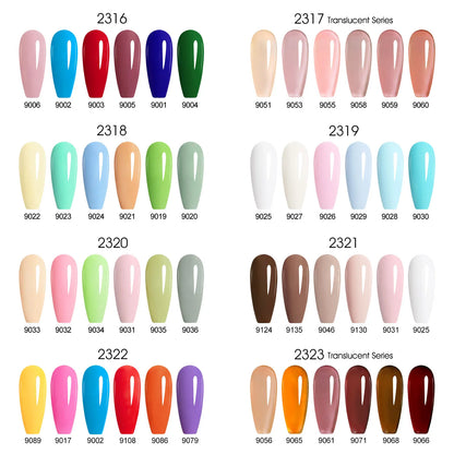 6pcs/kit CANNI HEMA TPO FREE Nail Gel Polish Set Gorgeous Color Semi Permanent Soak off UV LED Gel Nail Varnish Christmas Gift