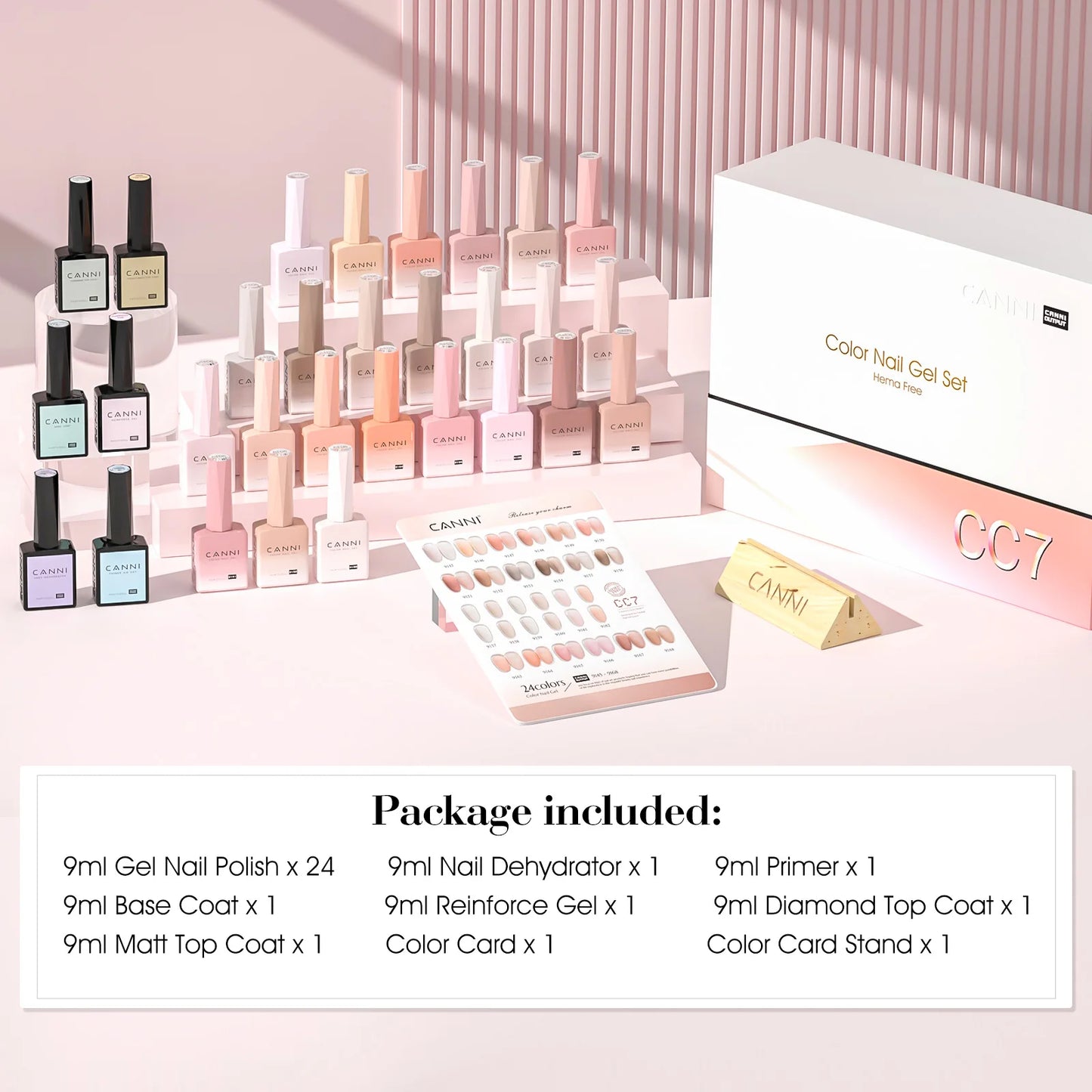 CANNI 30pcs Nail Gel Polish Kit CC Collection FREE TPO/Hema Free Fall Nails  Christmas Gel Varnish Soak Off Semi Permanent Gel Set