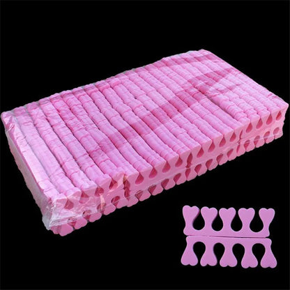 50/100pcs Séparateurs d'orteils en éponge pour vernis à ongles, soins des pieds, manucure, pédicure, nail art