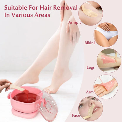 Portable Silicone Wax Warmer 400ML Foldable Wax Heater Hair Removal Wax Machine SPA Body Epilator Paraffin Wax Pot for Travel