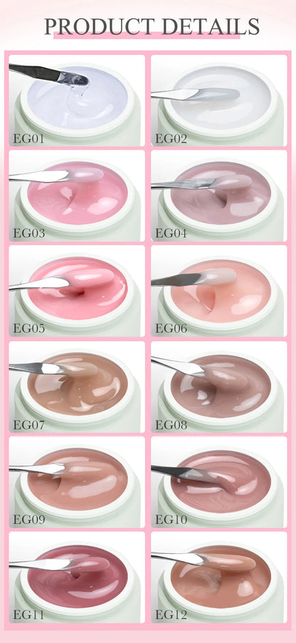 Venalisa CANNI Creamy Texture Extention Builder Jelly Gel Self Leveling No Burning Jelly Gel UV LED Construction Nail Manicure